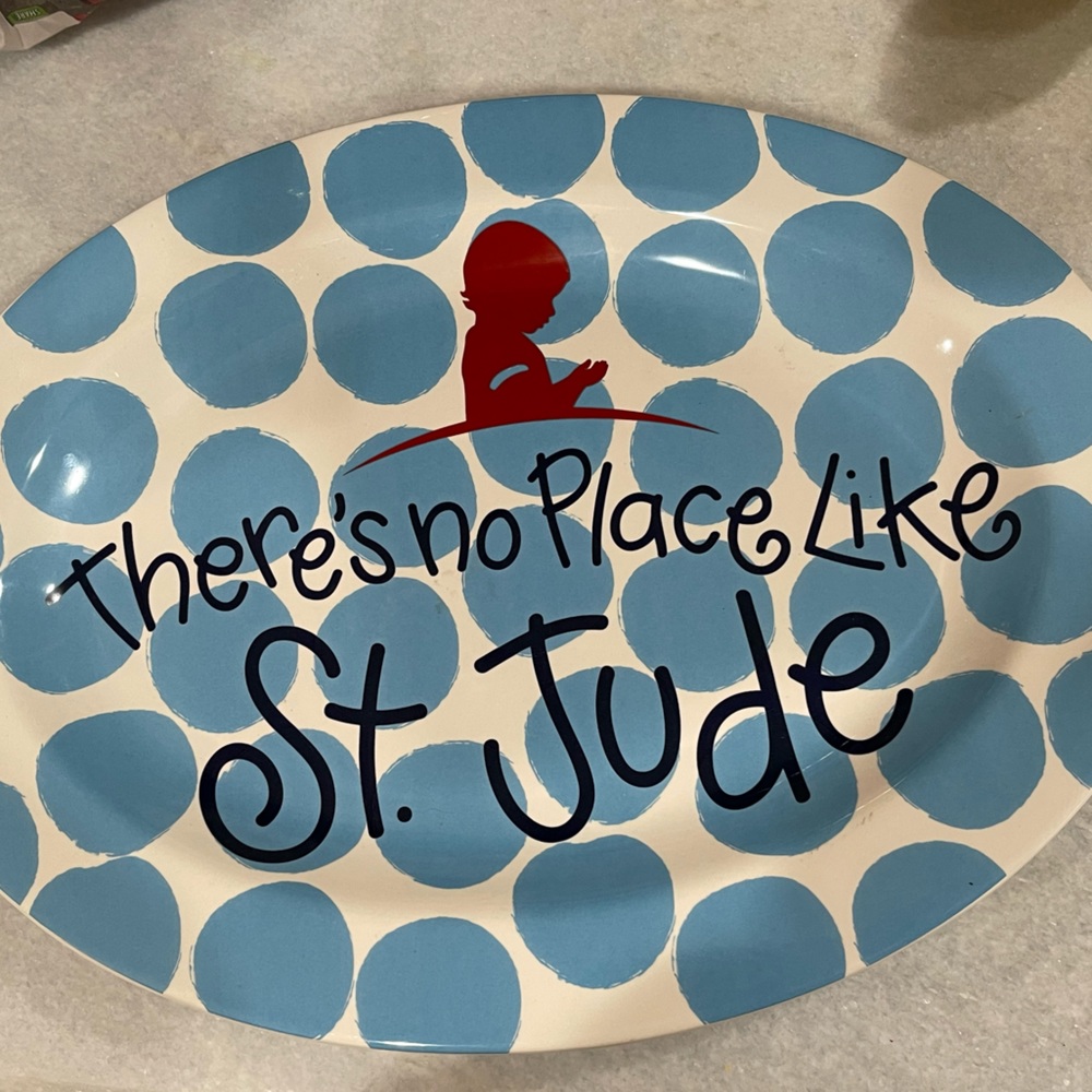 St. Jude Coton Colors Platter; Rare!